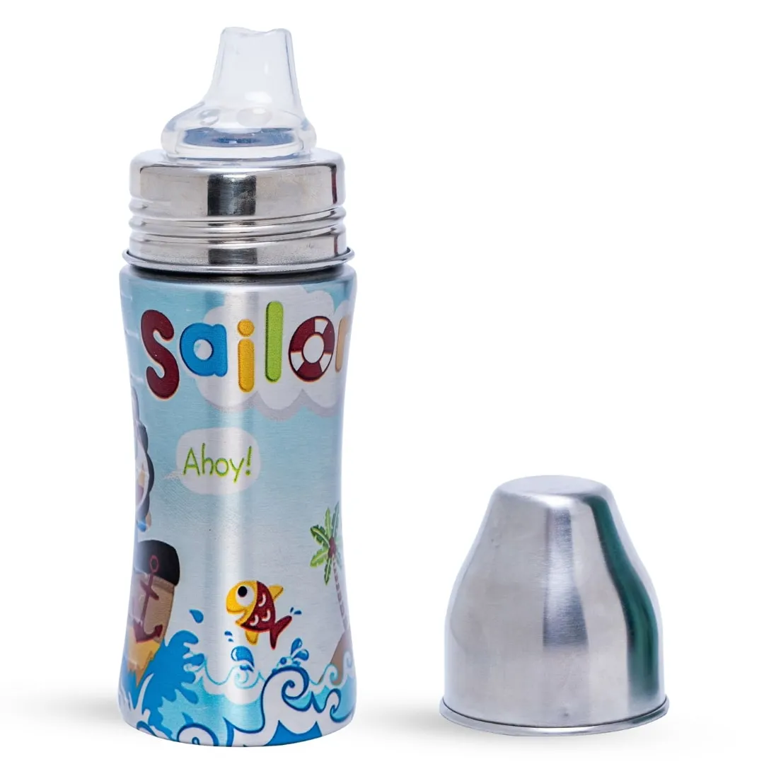ADORE Beta Printed Stainless Steel Spout Sipper- 250ml