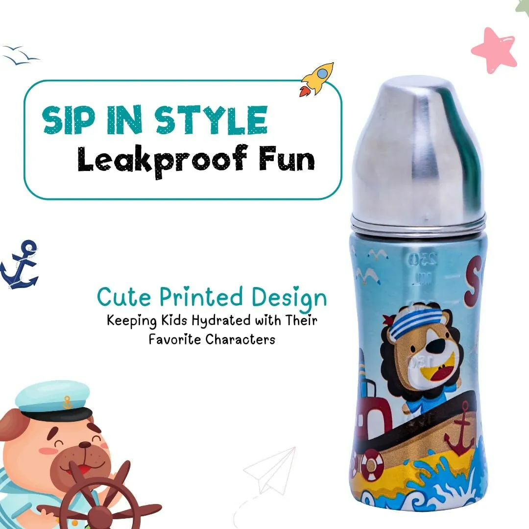 ADORE Beta Printed Stainless Steel Spout Sipper- 250ml