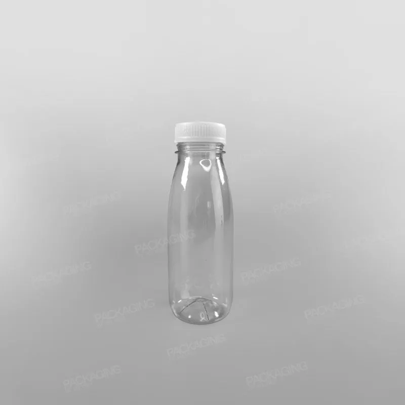 Clear Round Juice Bottles With Caps
