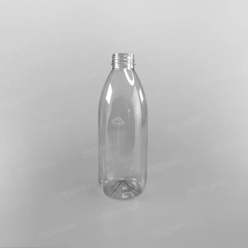 Clear Round Juice Bottles With Caps