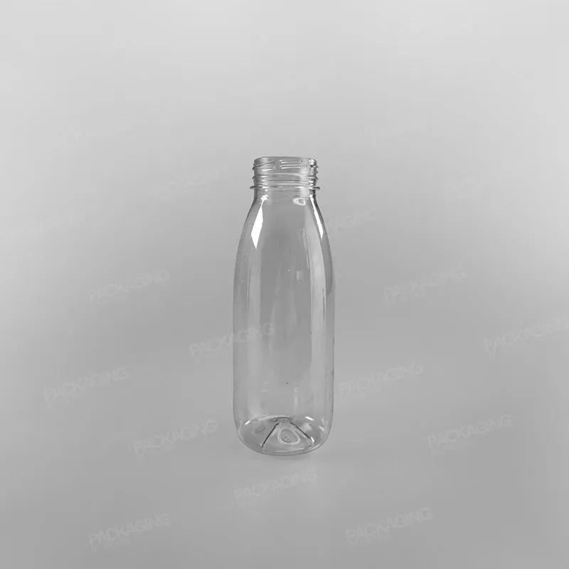 Clear Round Juice Bottles With Caps