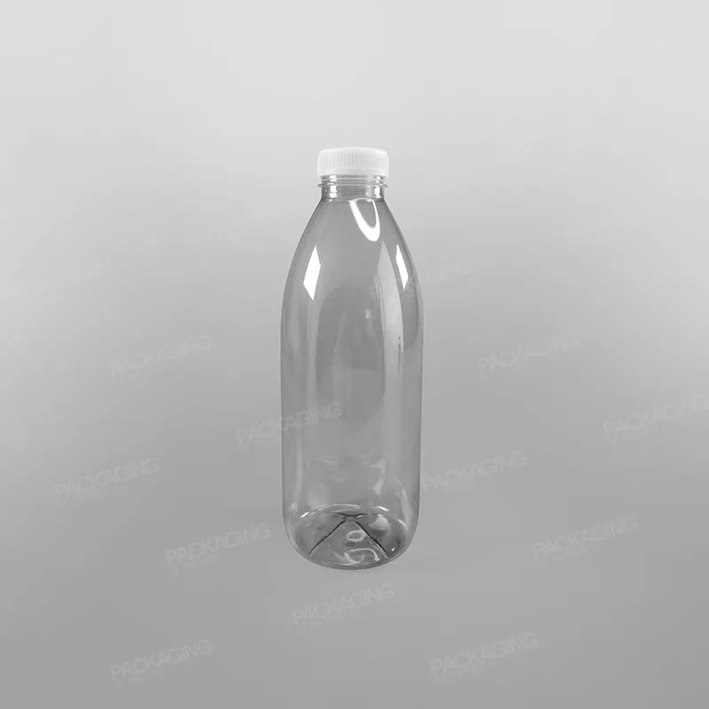 Clear Round Juice Bottles With Caps