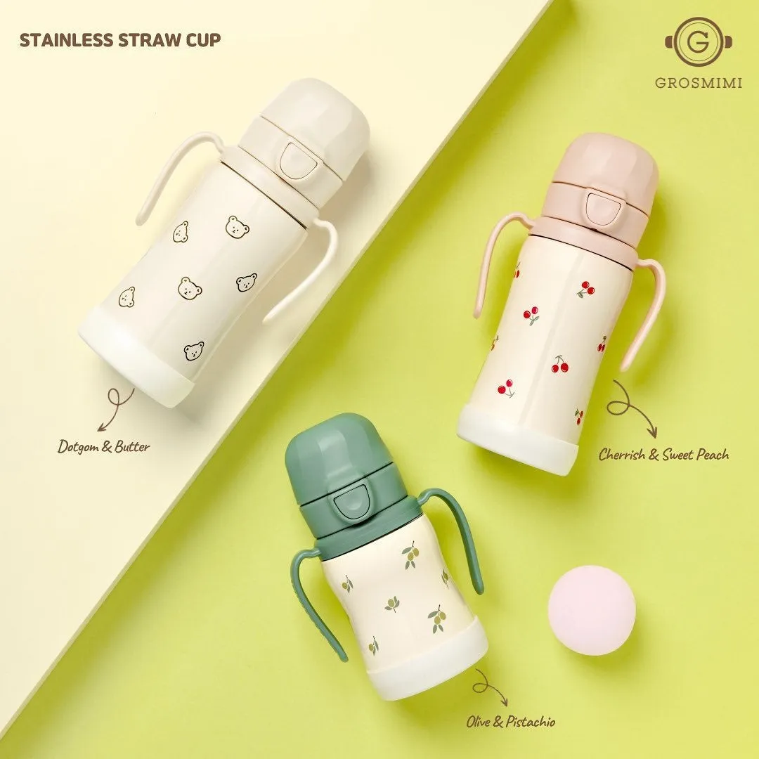 Gromimi One Touch Stainless Steel Straw Cup