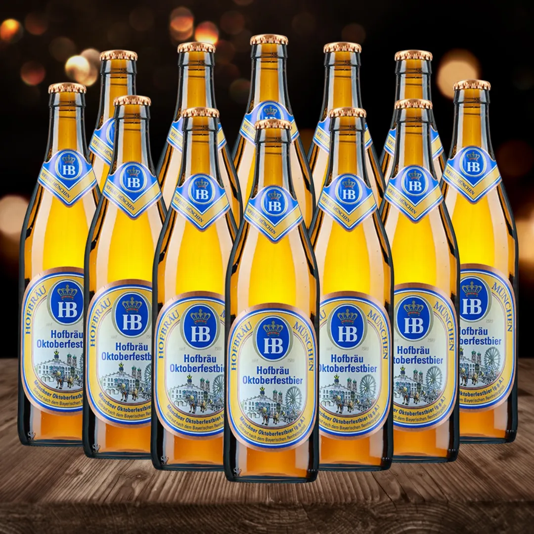 Hofbräu Oktoberfest Beer 500ml Bottles - 6.3% ABV (12 Pack)
