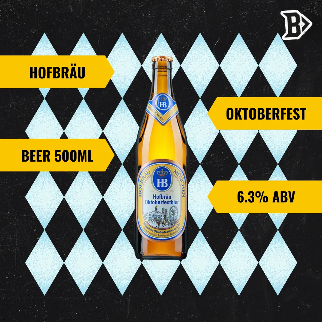 Hofbräu Oktoberfest Beer 500ml Bottles - 6.3% ABV (12 Pack)