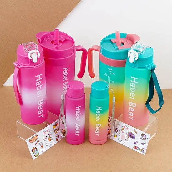 Multi Color Tumbler Bottle Set